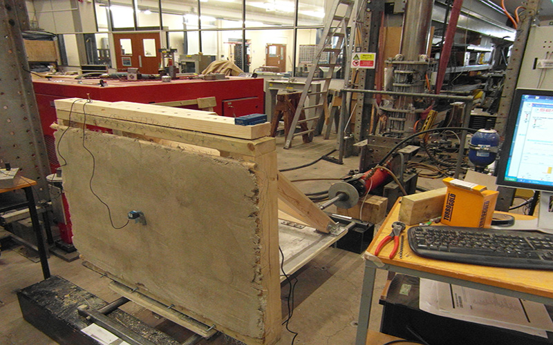 House structure ready for testing at University of Cambridge