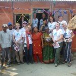 Supporting volunteers to build houses in Nepal